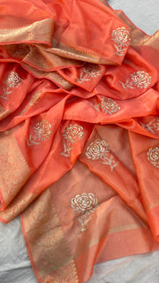 organza banarasi weaving