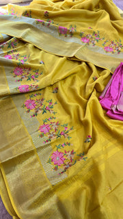 pure munga silk banaras - Anvitha Collections