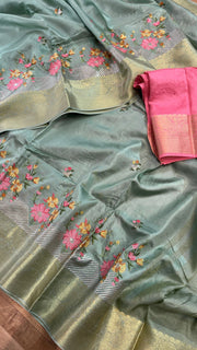 pure munga silk banaras - Anvitha Collections