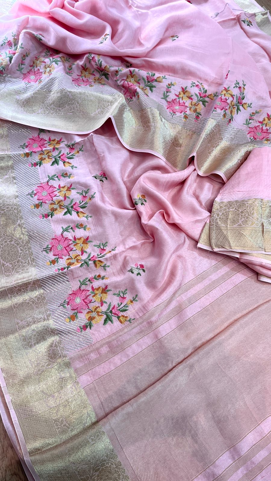 pure munga silk banaras - Anvitha Collections