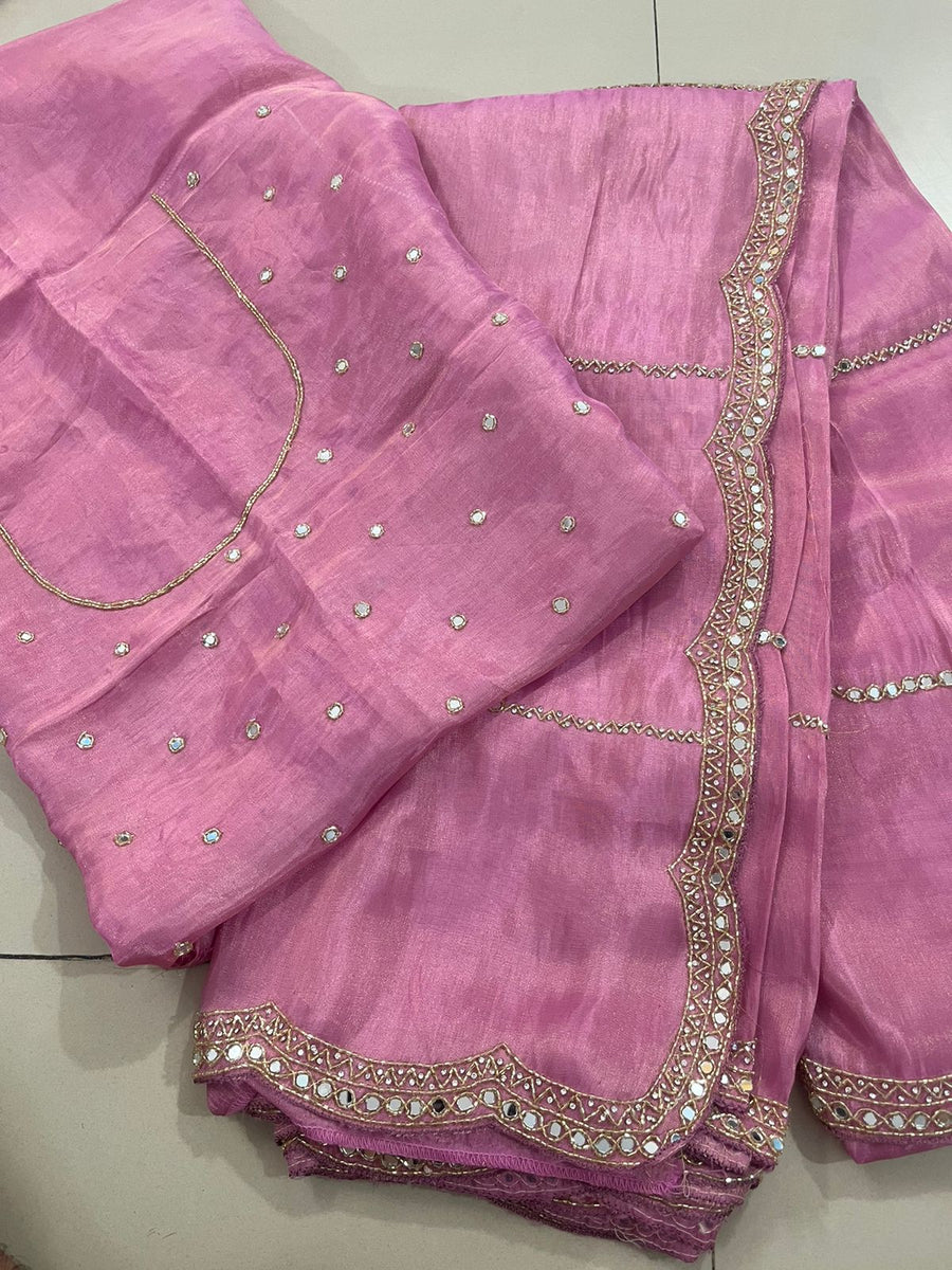 pure tissue fabric and beautiful handwork