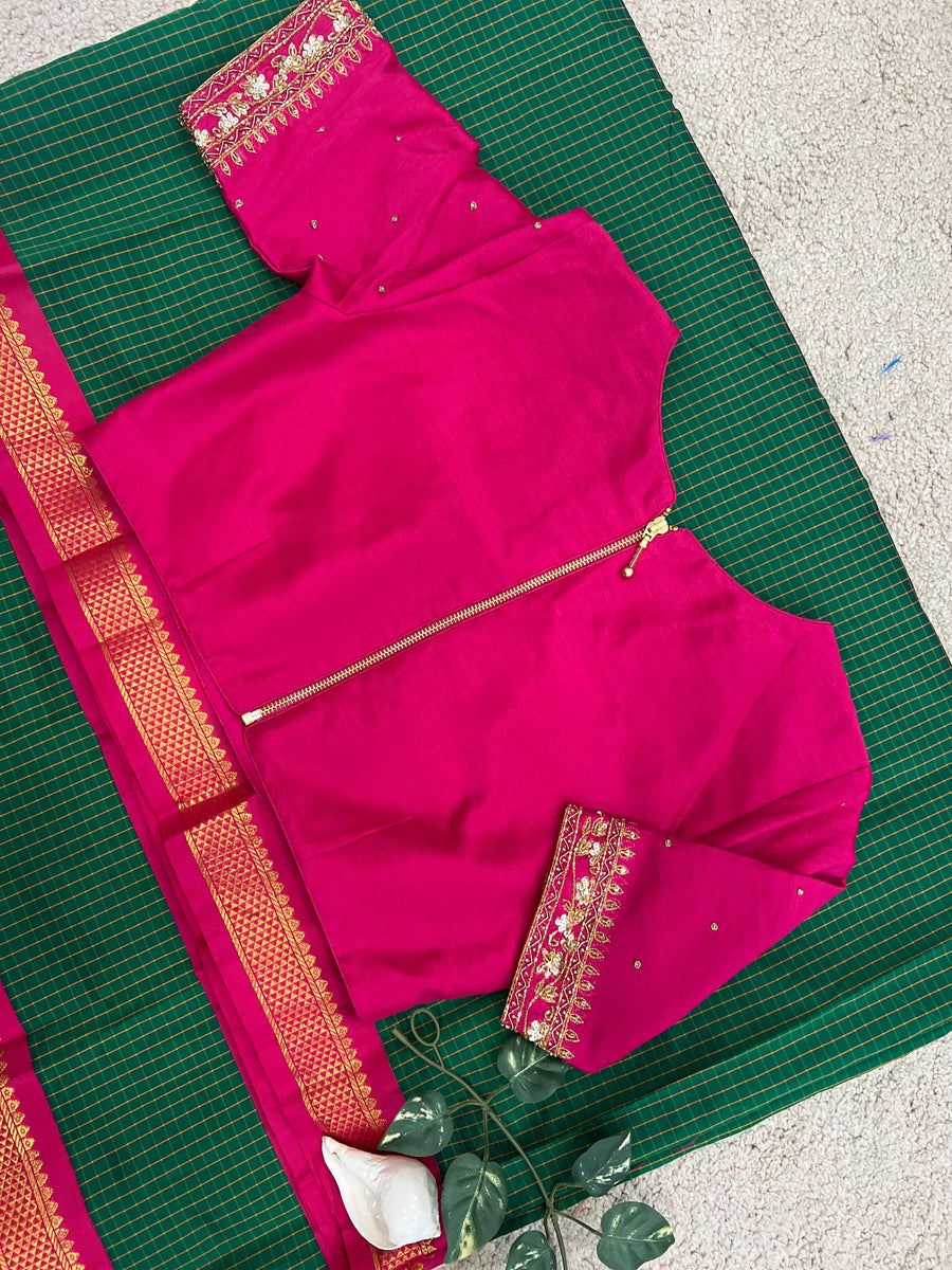 gadwal checks saree