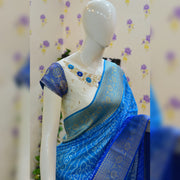 Moonga Raw silk Bandhini saree