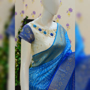 Moonga Raw silk Bandhini saree