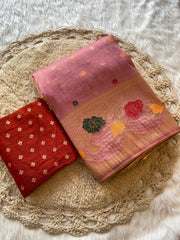 Pure Golden tissue saree