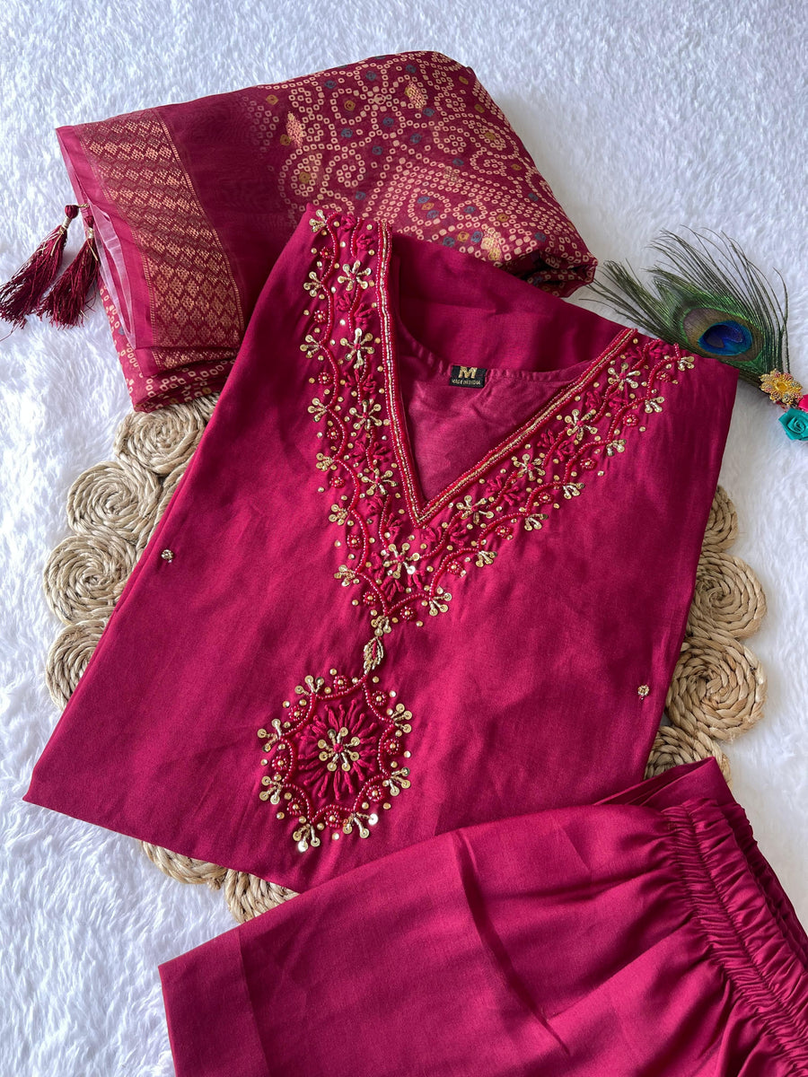 Premium Roman Silk - Anvitha Collections