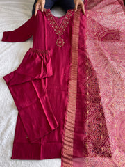 Premium Roman Silk - Anvitha Collections