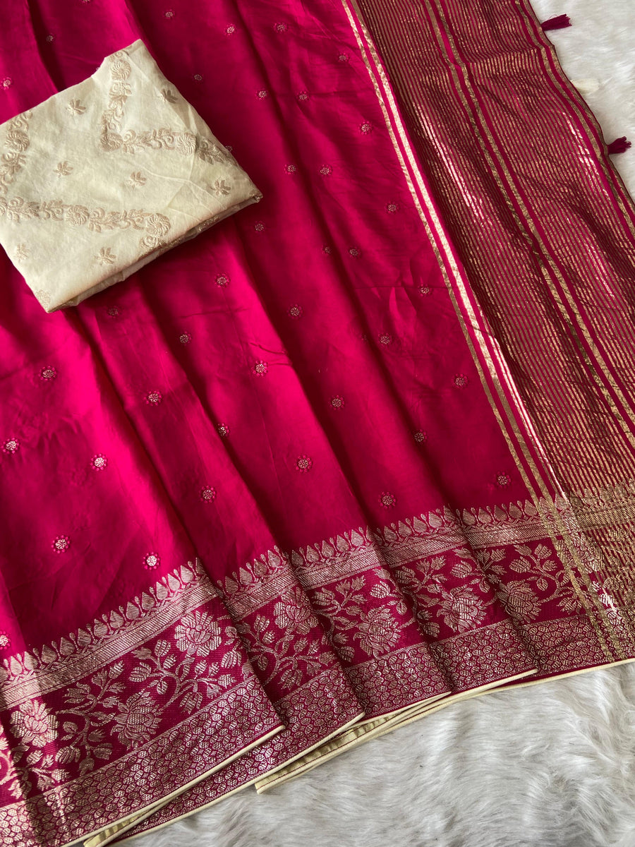 Pure Viscose Russian Dola saree