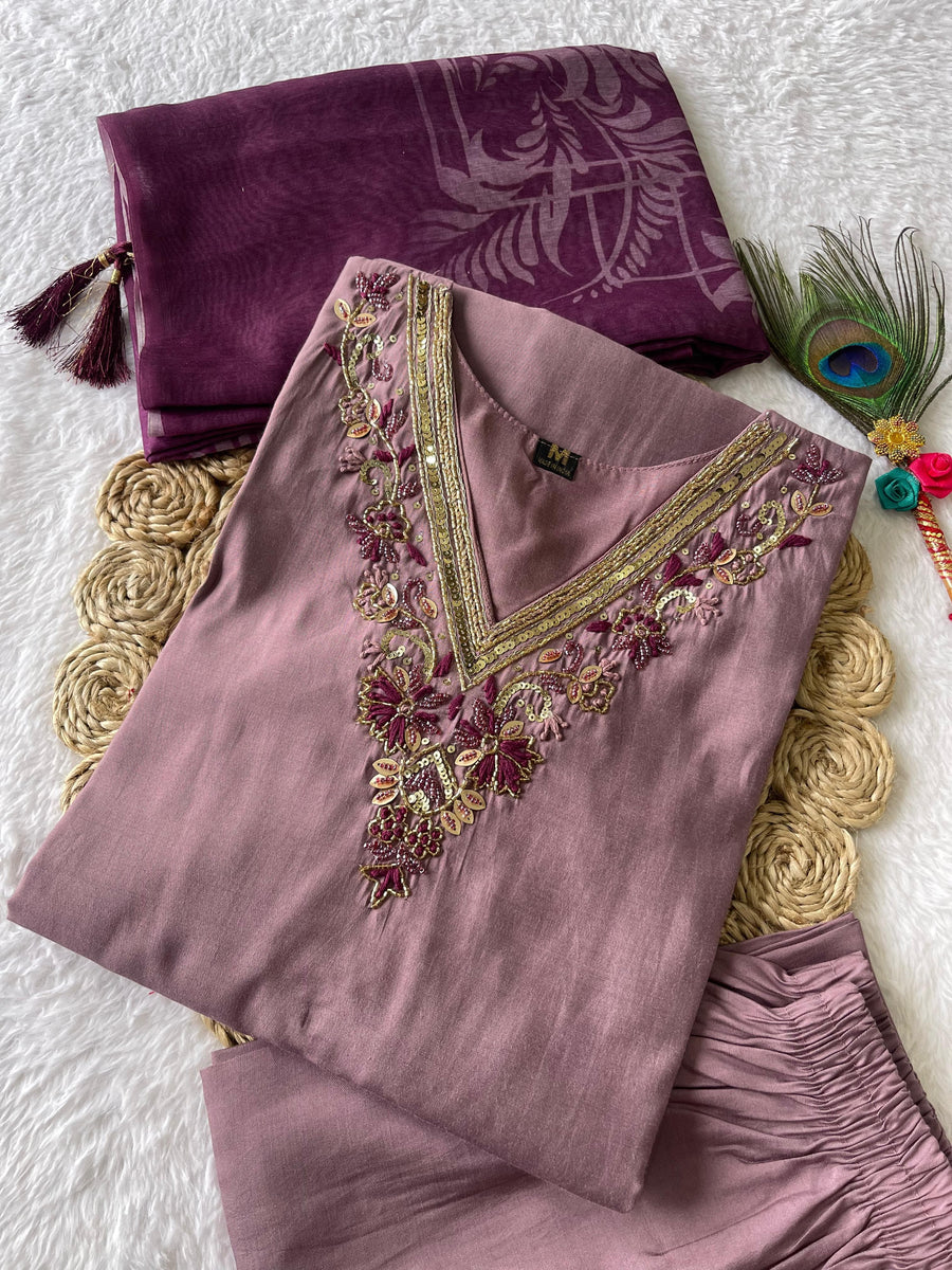 premium Roman Silk - Anvitha Collections