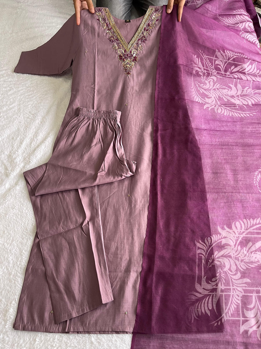 premium Roman Silk - Anvitha Collections