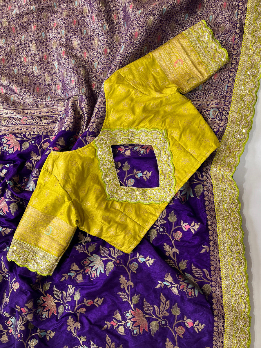 pure elegance with our Pure Banarasi Pattu Saree