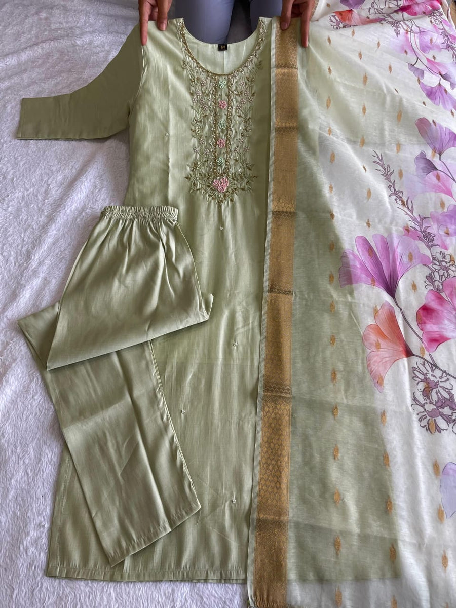 premium Roman silk outfit