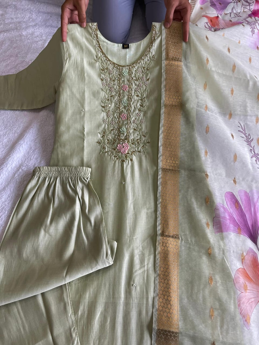 premium Roman silk outfit