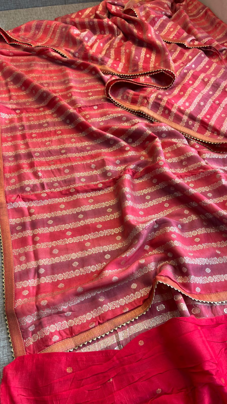 soft tussar silk banarasi saree