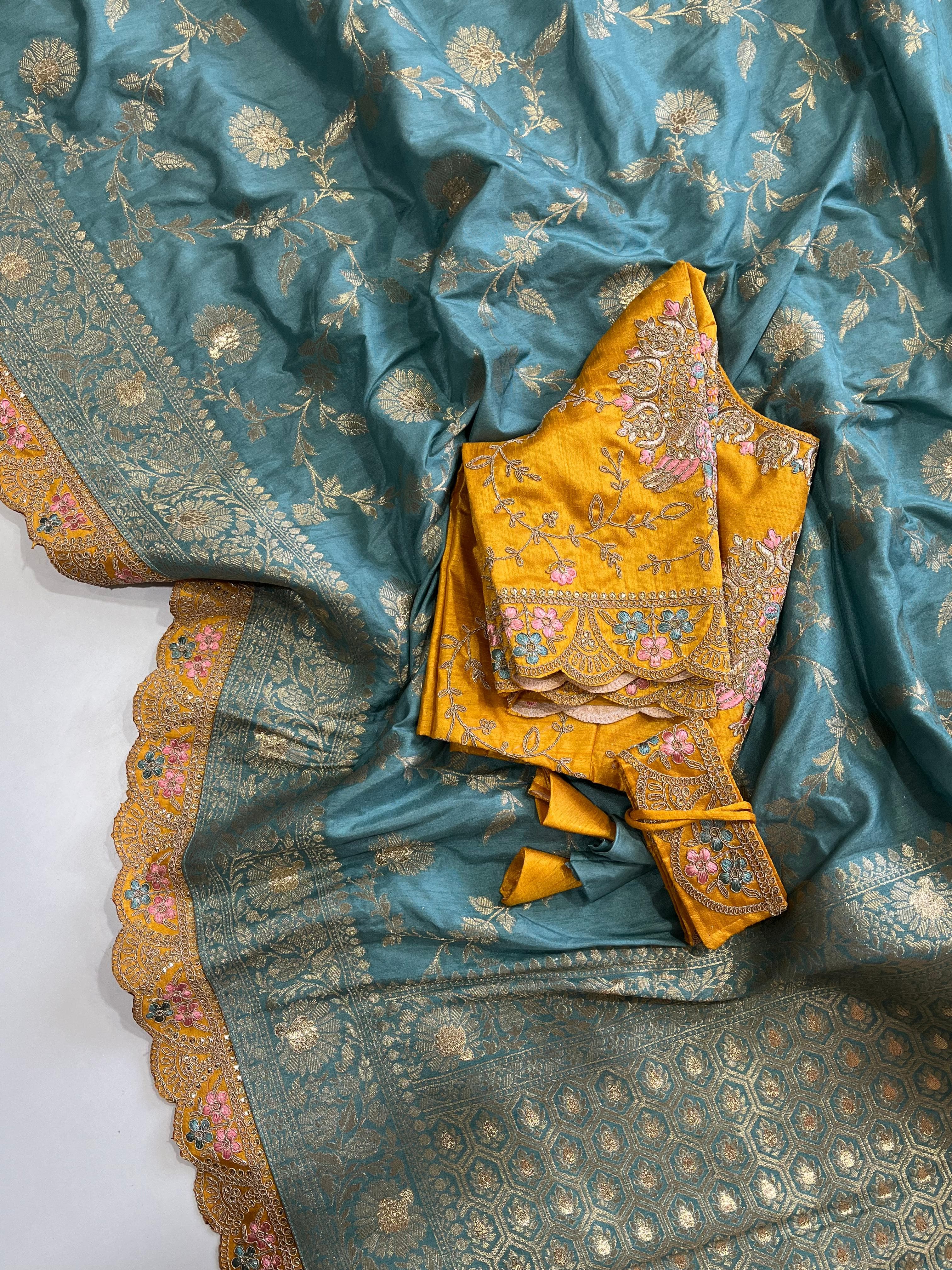 elegant Banarasi Pattu saree