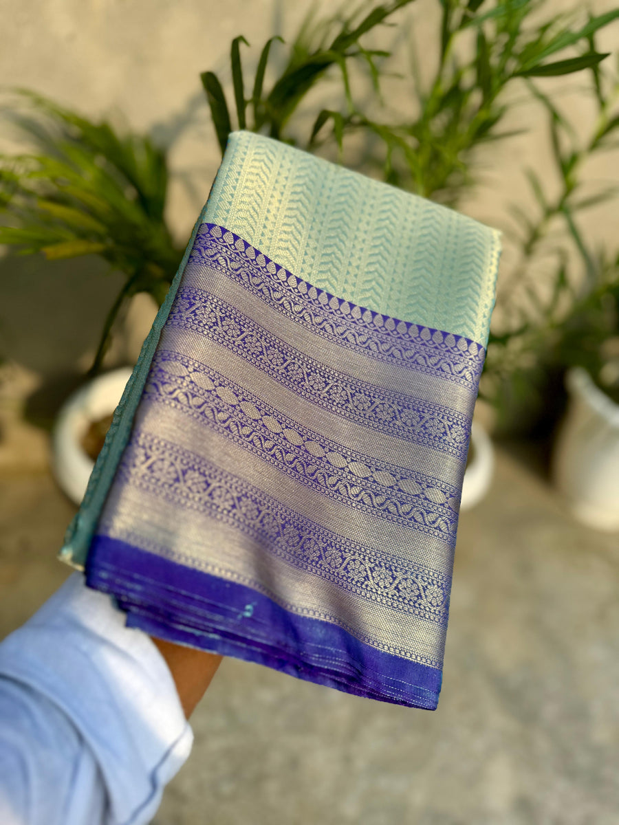 Banarasi soft Pattu tissue brocade saree