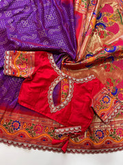 Banarasi Pattu and Bandhani work