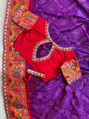 Banarasi Pattu and Bandhani work