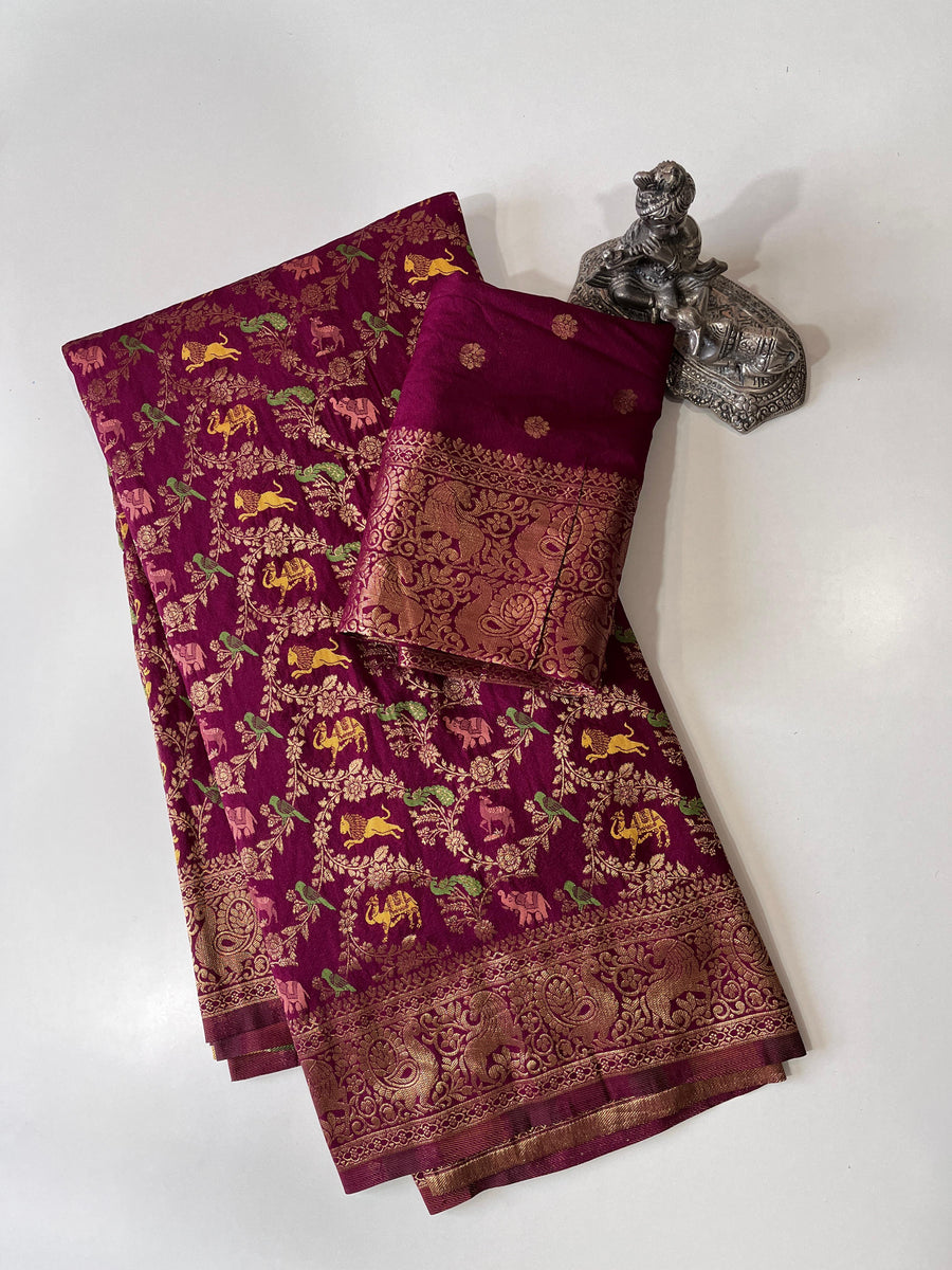 elegant Banarasi Pattu saree