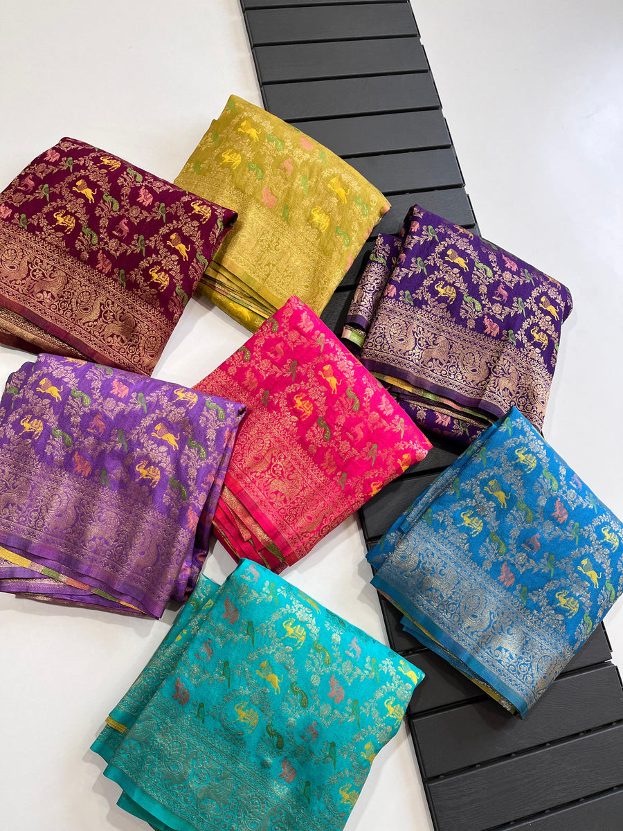 elegant Banarasi Pattu saree