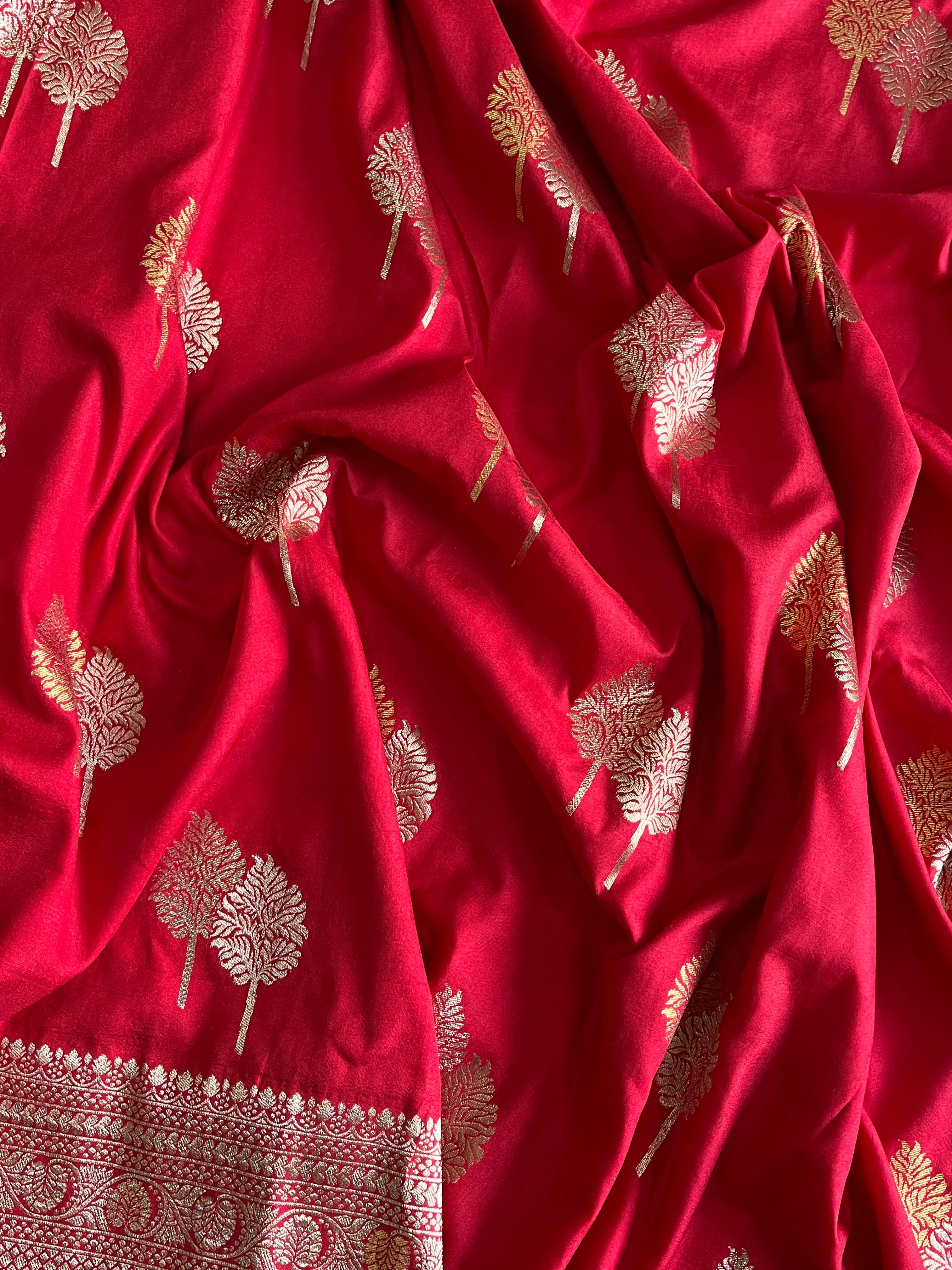 pure Banarasi Satin saree