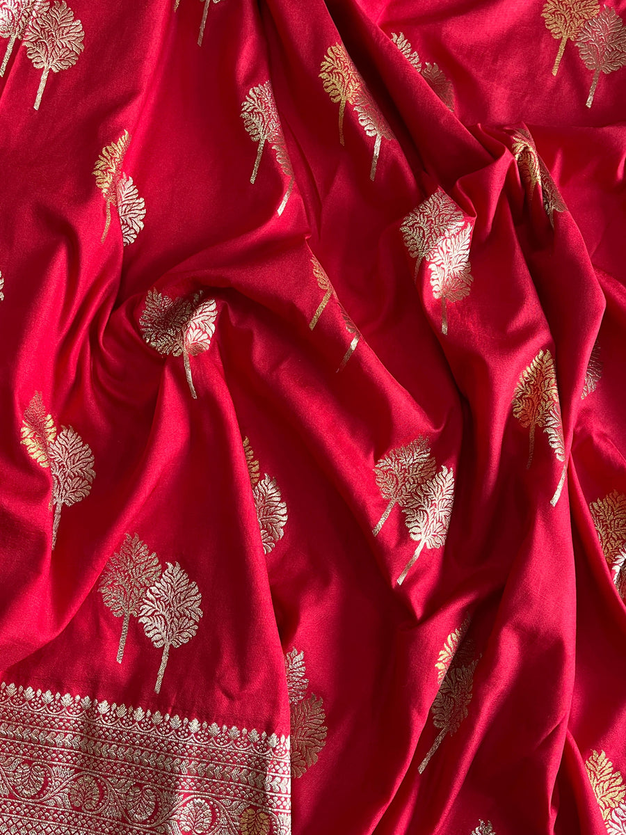 pure Banarasi Satin saree