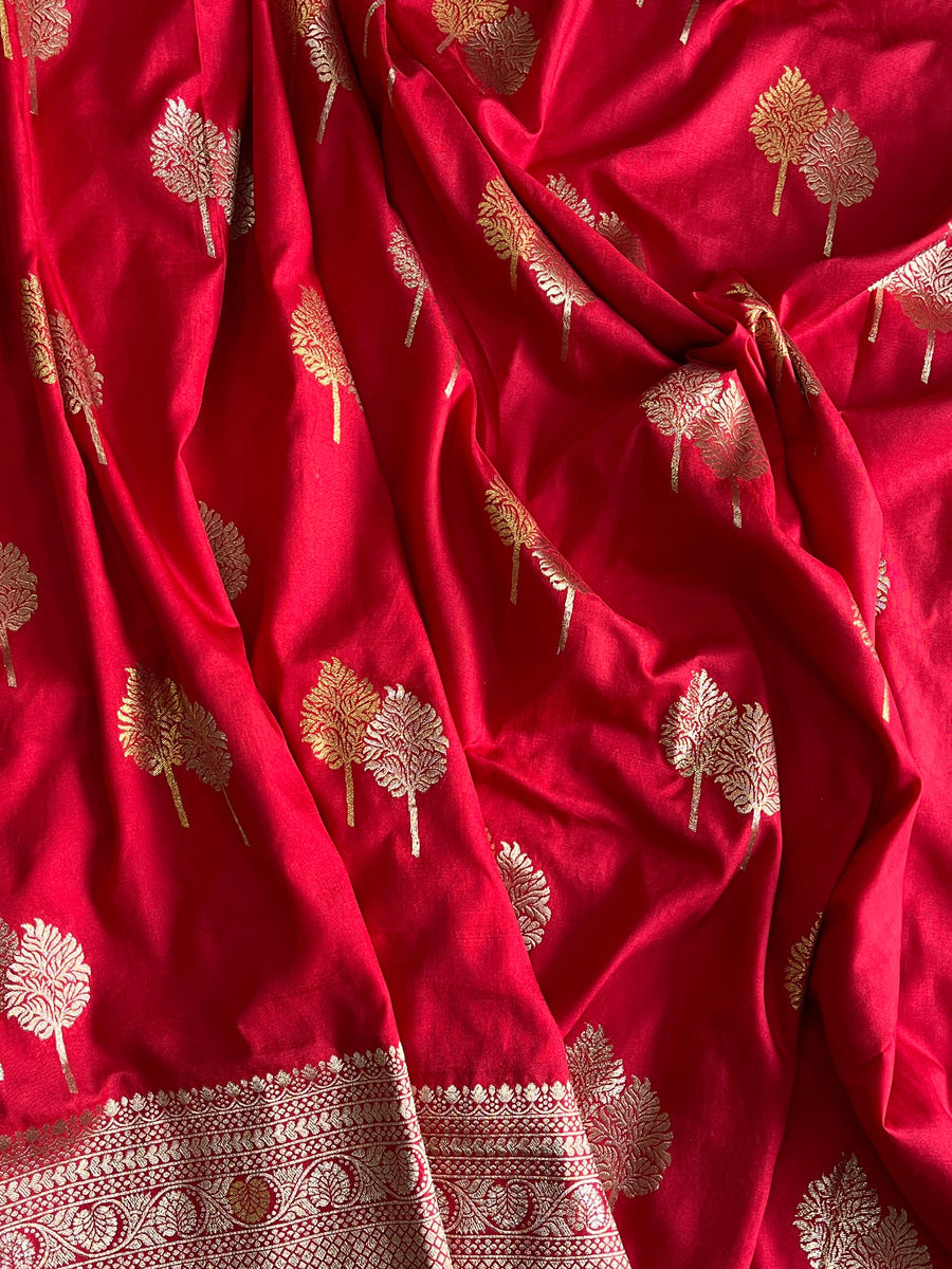 pure Banarasi Satin saree