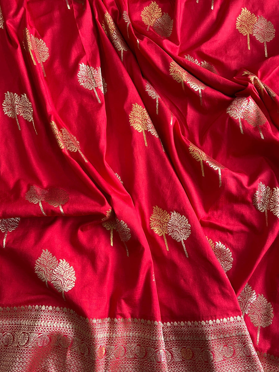 pure Banarasi Satin saree