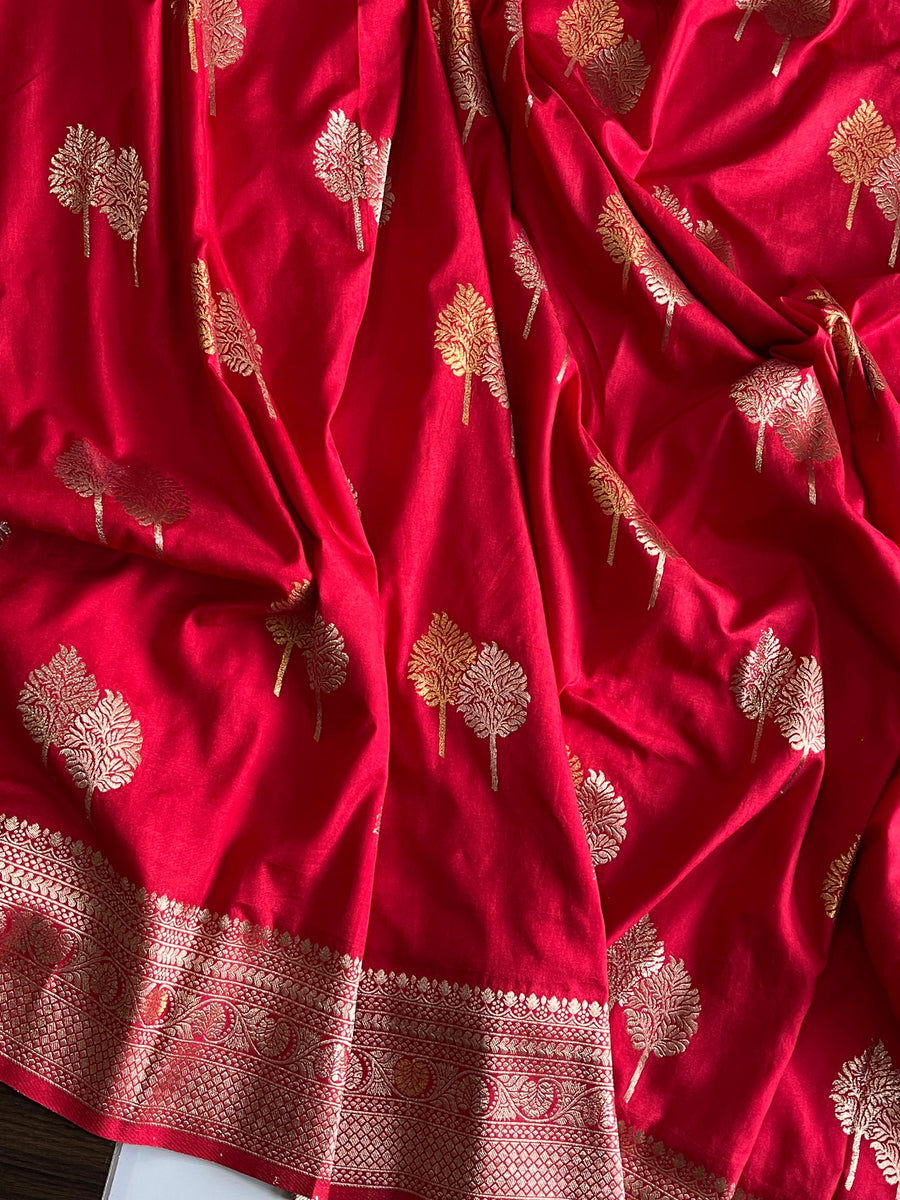 pure Banarasi Satin saree