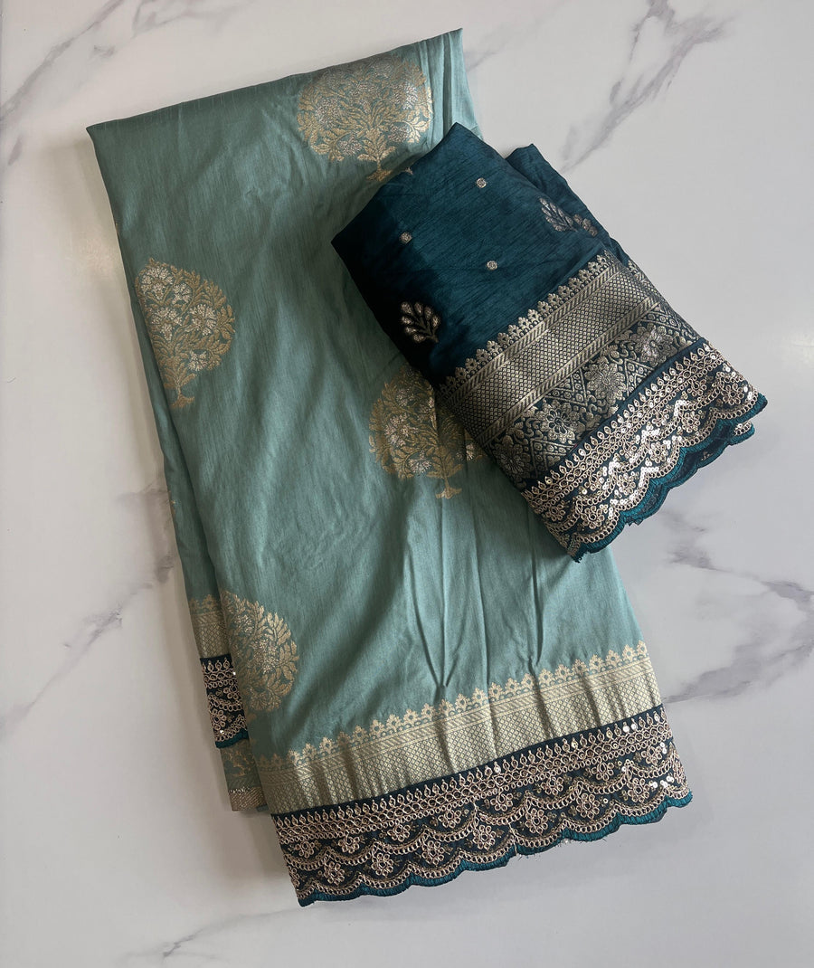 Banarasi Scalloped - Anvitha Collections