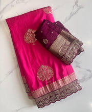 Banarasi Scalloped - Anvitha Collections